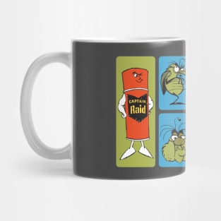 Raid Bug Spray Characters Mug